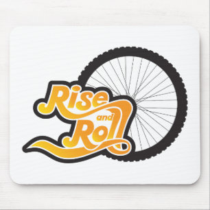 rise and roll cycle mouse pad