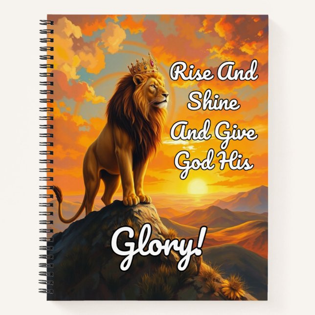 Rise And Shine And Give God His Glory! Journal HC (Front)