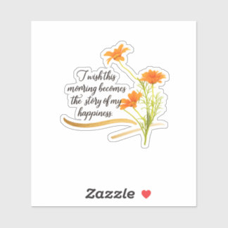 Rise and Shine Beyond Limits Floral Sticker Sheet 