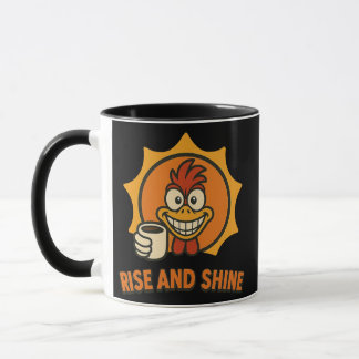 Rise and Shine – Crazy Coffee Rooster Design Mug