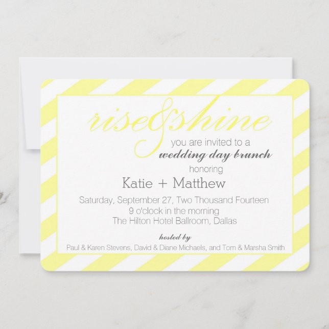 Rise and Shine Invitation (Front)