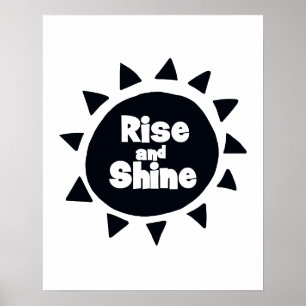 Rise and Shine Nursery Poster