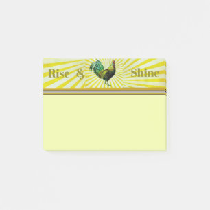 Rise and Shine Post-It Notes