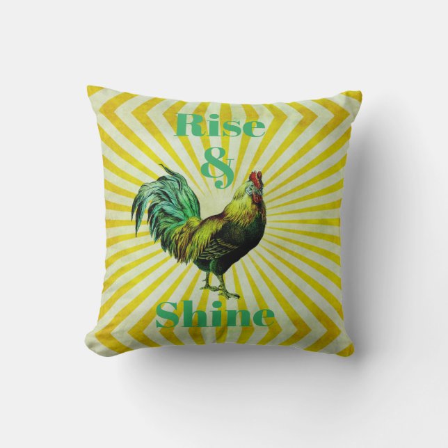 Rise and Shine Throw Pillow (Front)