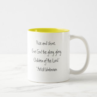 Rise and shine! Two-Tone coffee mug