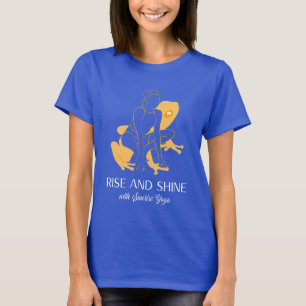 Rise And Shine With Sunrise Yoga Funny Yoga T-Shirt