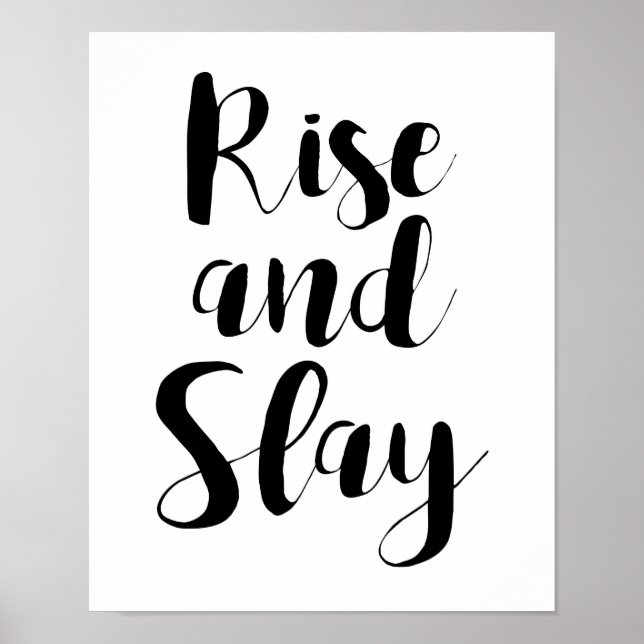 Rise and Slay Boss Babe Girl Boss Poster (Front)