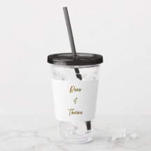 Rise and Thrive Water Bottle Tumbler