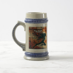 Rise Break Bloom – Powerful quote art for blooming Beer Stein