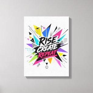 Rise Create Repeat Inspirational Motivational Quot Canvas Print