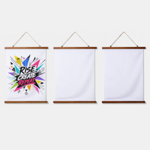Rise Create Repeat Inspirational Motivational Quot Hanging Tapestry