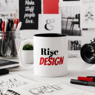 Rise & Design Two-Tone Coffee Mug