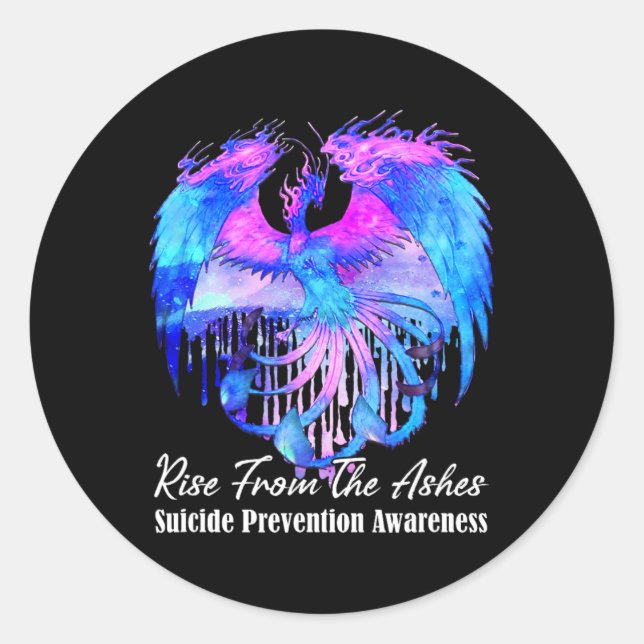 Rise From -phoenix - The Ashes  Classic Round Sticker (Front)