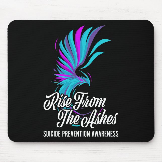 Rise From Phoenix The Ashes Suicide Prevention Awa Mouse Pad (Front)