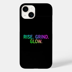 RISE. GRIND. GLOW. – Motivational iPhone 14 Case