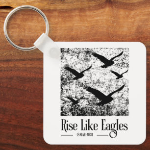 Rise Like Eagles – Isaiah 40:31 Keychain