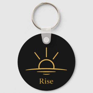 Rise — Minimalist Sunrise Keychain