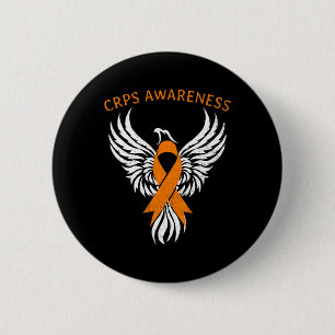 Rise of the Phoenix RSD CRPS Awareness Month Orang 2 Inch Round Button