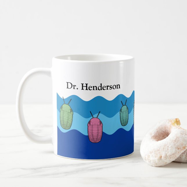 Rise of the Trilobites- Prehistoric Animal Coffee Mug (With Donut)