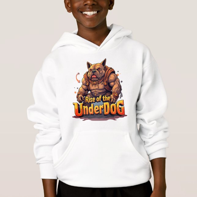 Rise of the Underdog Boys Hoodie – Motivational (Front)