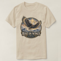 Rise on Wings Eagle Isaiah 40:31 T-Shirt