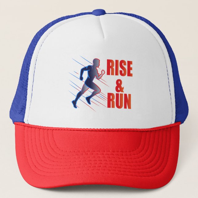 Rise & Run Trucker Hat (Front)