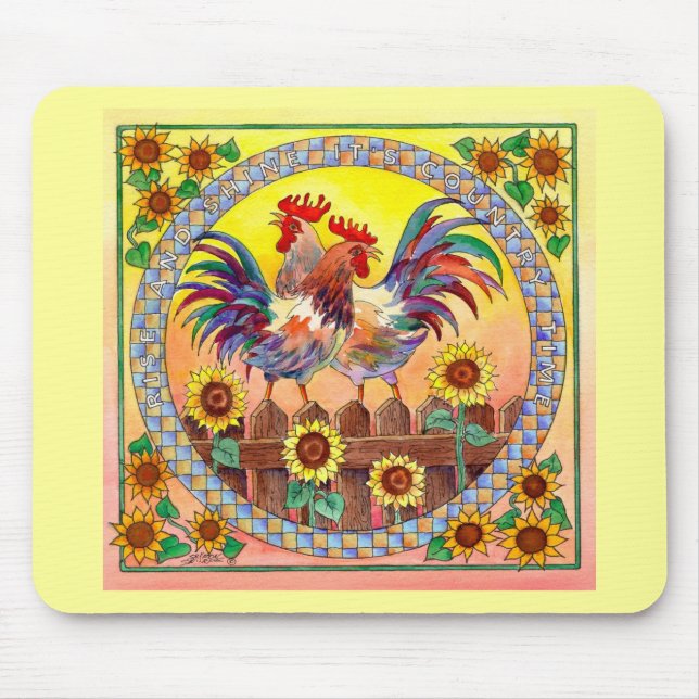 RISE & SHINE by SHARON SHARPE Mouse Pad (Front)
