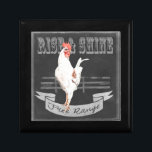 Rise & Shine Rooster Gift Box<br><div class="desc">Rise & Shine Rooster. Artist: Redstreake. Image ID: 152147D.</div>