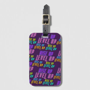 Rise Up Level Up Positive Quote  Luggage Tag