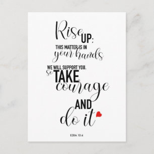 ‘Rise Up’ Quote Postcard Long Version