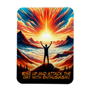 Rise Up with Enthusiasm Magnet