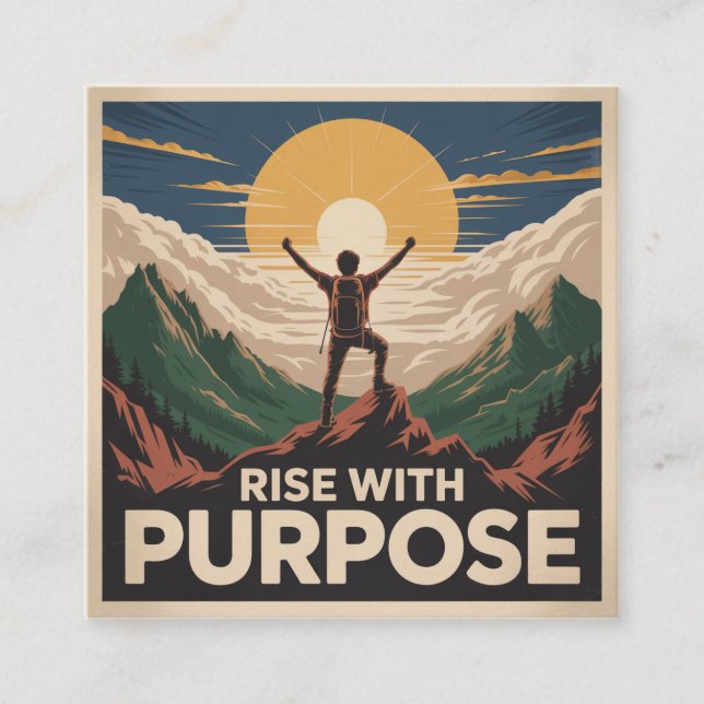 Rise With Purpose Calling Card (Front)