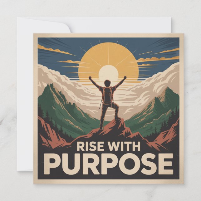 Rise With Purpose Invitation (Front)