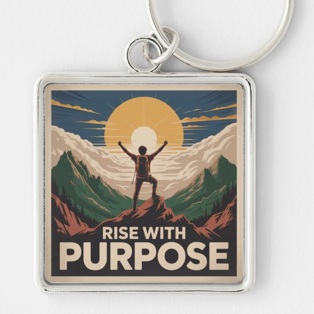 Rise With Purpose Keychain (Front)