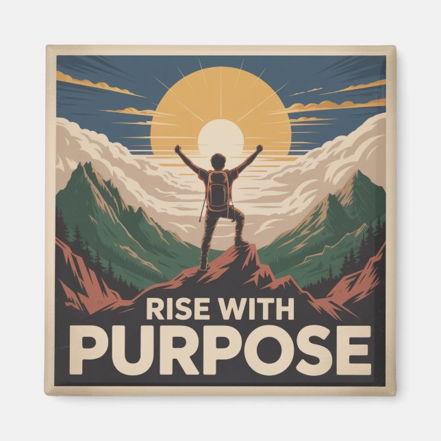 Rise With Purpose Magnet (Front)