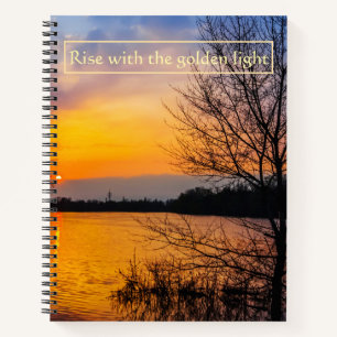 Rise with the Golden Light Scripted Sunrise Notebook