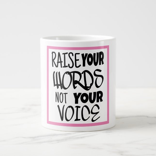 Rise your words a motivational quote Specialty Mug (Front)