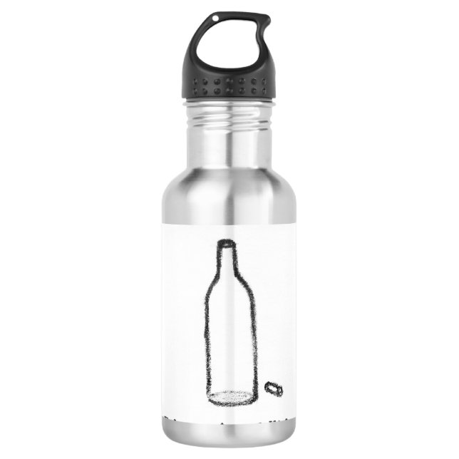 #RiseAndWine Water Bottle (Front)