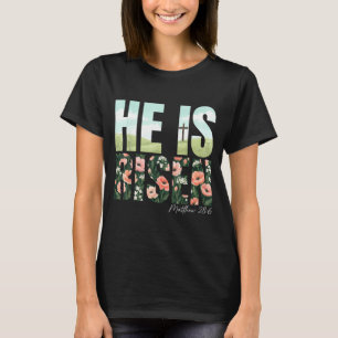 Risen Boho Easter Christian Jesus Women Girls T-Shirt