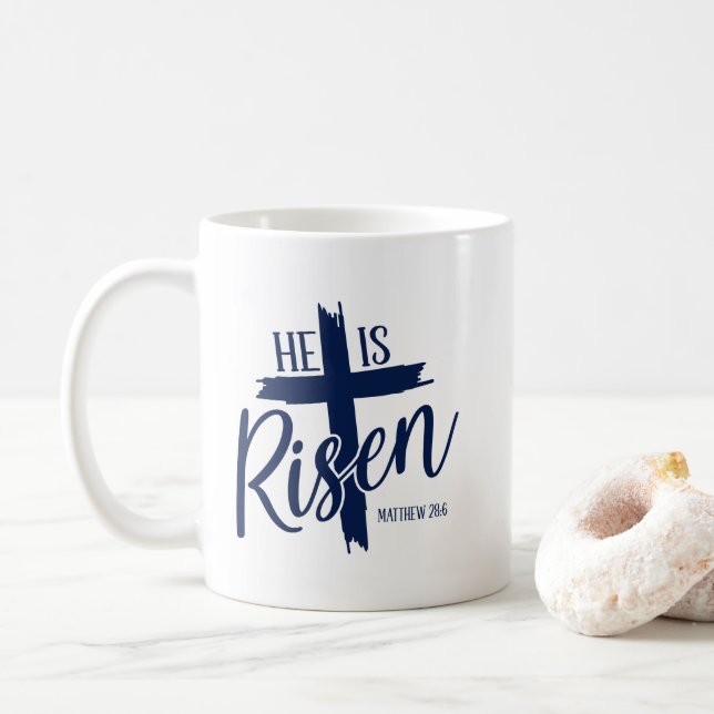 Risen Cross Coffee Mug (With Donut)