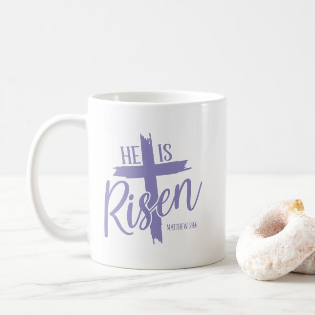 Risen Cross Coffee Mug (With Donut)