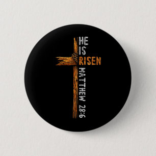 Risen Cross Jesus Religious Christian Faith Easter 2 Inch Round Button