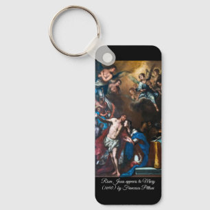 Risen Jesus appears to Mary  Keychain