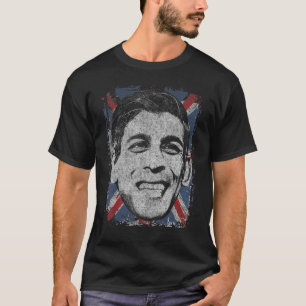 Rishi Sunak British Prime Minister Stencil Art UK T-Shirt