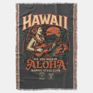 "Rising ALOHA" Debut Album Throw Blanket