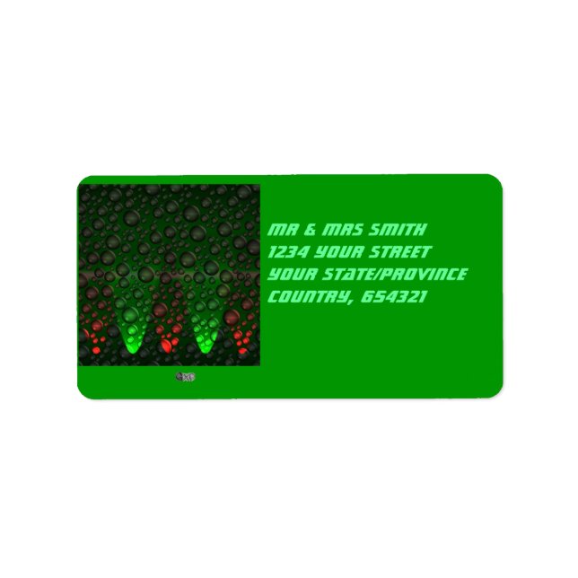 Rising Bubbles Green/Red Labels (Front)