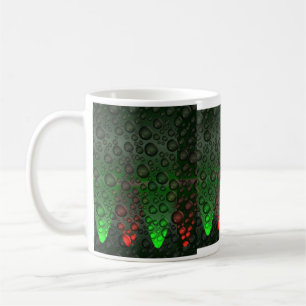 Rising Bubbles Green/Red Mug