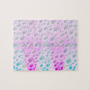 Rising Bubbles (Pink&Blue) Jigsaw Puzzle