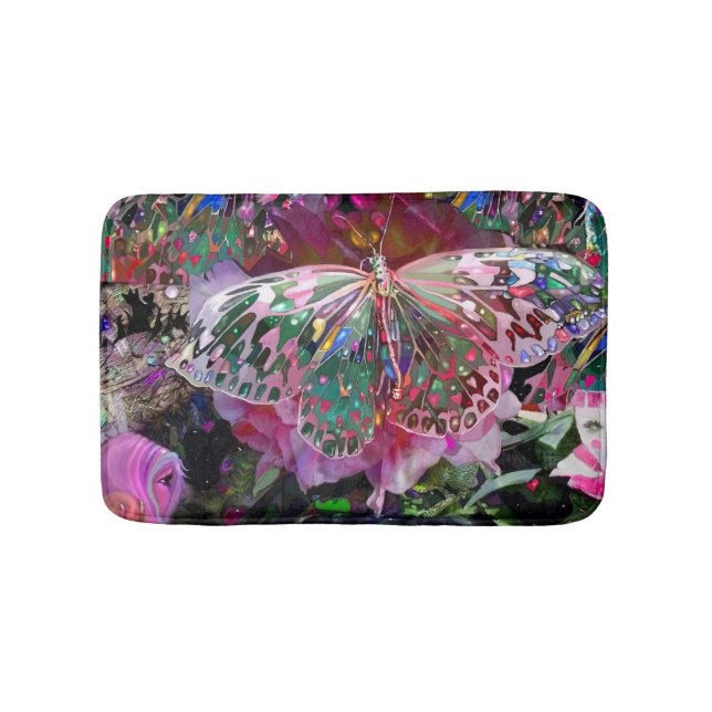 Rising Dawn Butterfly Bath Mat (Front)