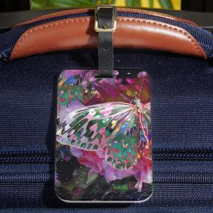 Rising Dawn Butterfly Luggage Tag